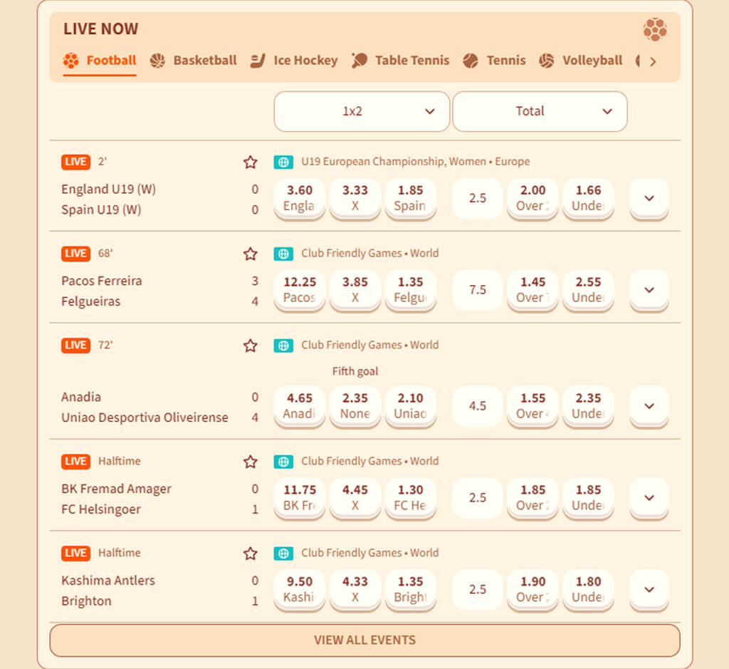 Scommesse sportive di BillyBets su PC Scommesse sportive di BillyBets su PC